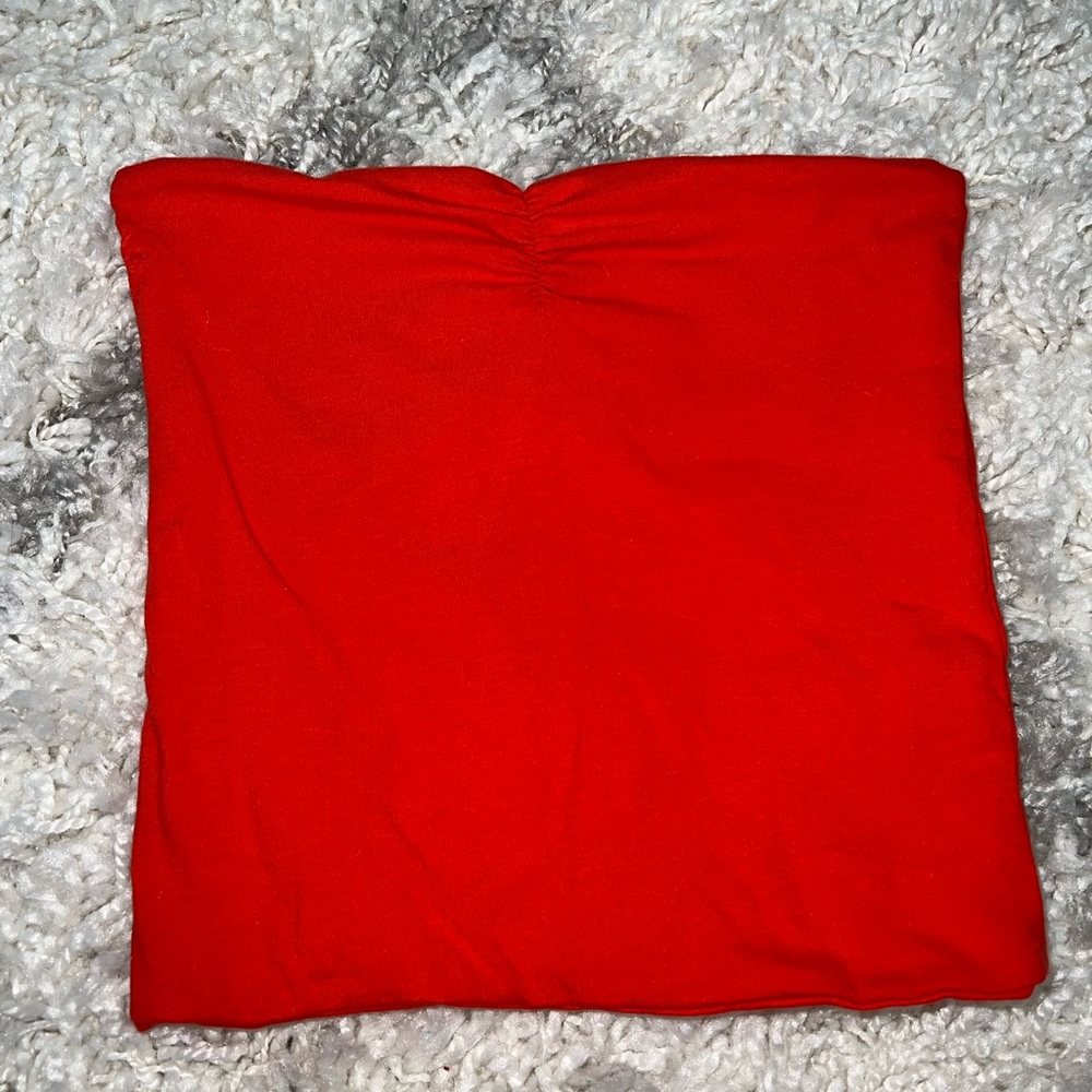 Top shop red tube top